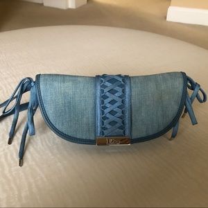 Vintage authentic Christian Dior lace up bag